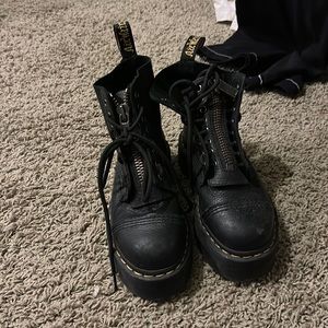 Doc Marten Sinclair Boots front zip